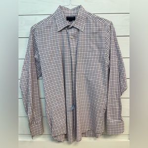 Men’s Banana Republic Slim Fit Button Down Dress Shirt Purple Size M 15-15 1/2